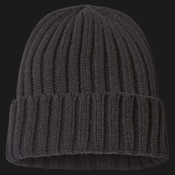 Sustainable Cable Knit Cuffed Beanie Thumbnail