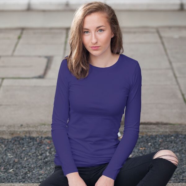 Ladies Long Sleeve Core Cotton Tee Thumbnail