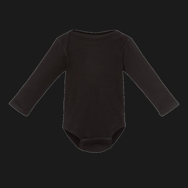 Infant Long Sleeve Baby Rib Bodysuit Thumbnail