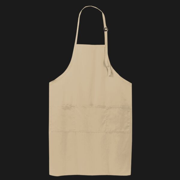Easy Care Extra Long Bib Apron with Stain Release Thumbnail